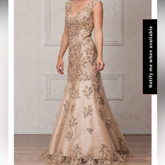 Cindy USA  Mermaid Corset back  prom, Bride, Birthday, Evening gown PLUS 3X XXXL - Picture 1 of 17